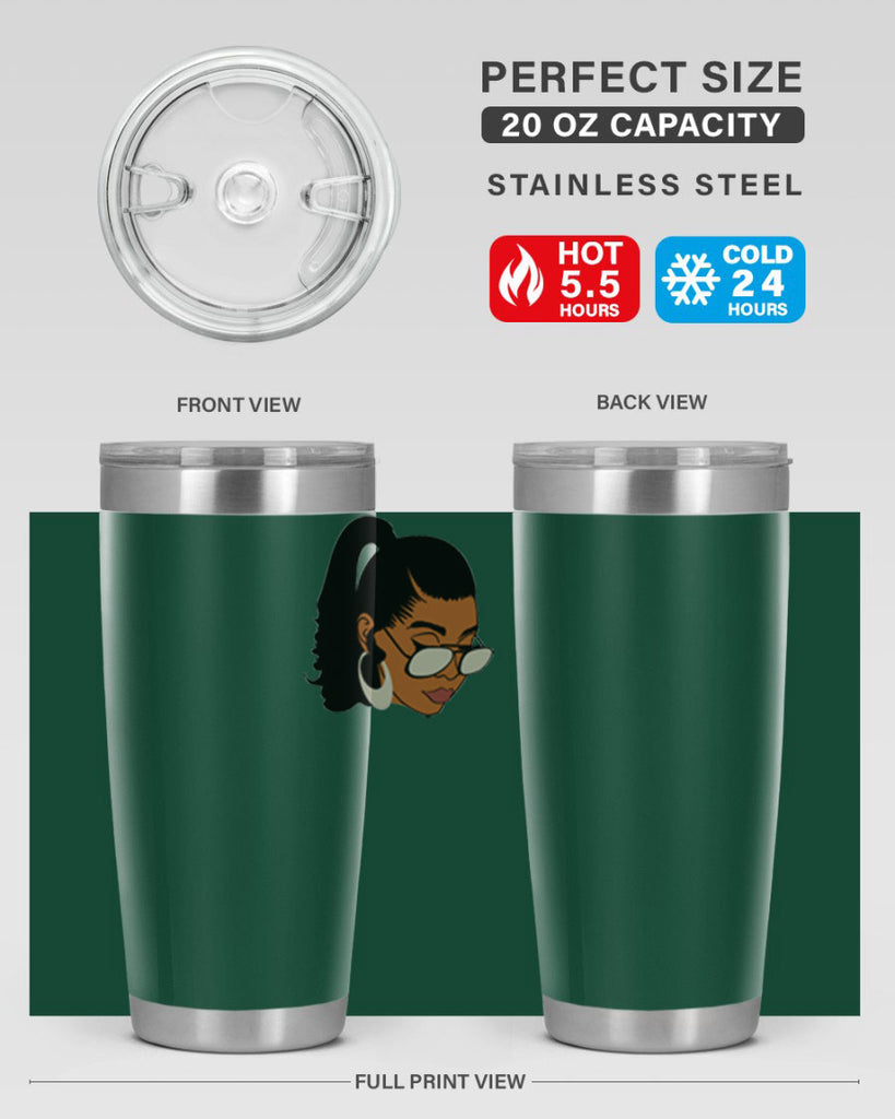 black afro 42#- women-girls- Tumbler
