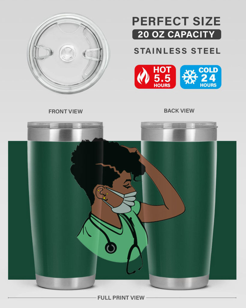 black nurse 2#- women-girls- Tumbler