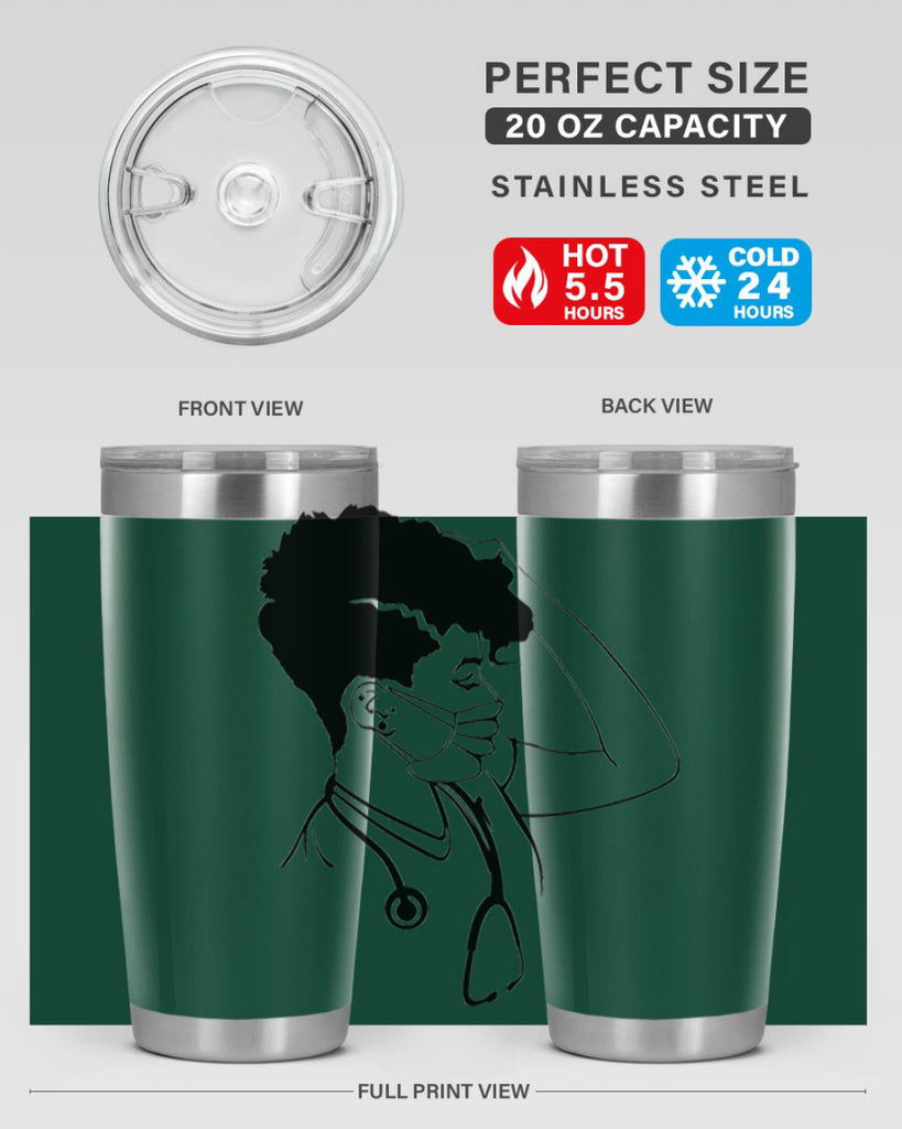 black nurse 3#- women-girls- Tumbler