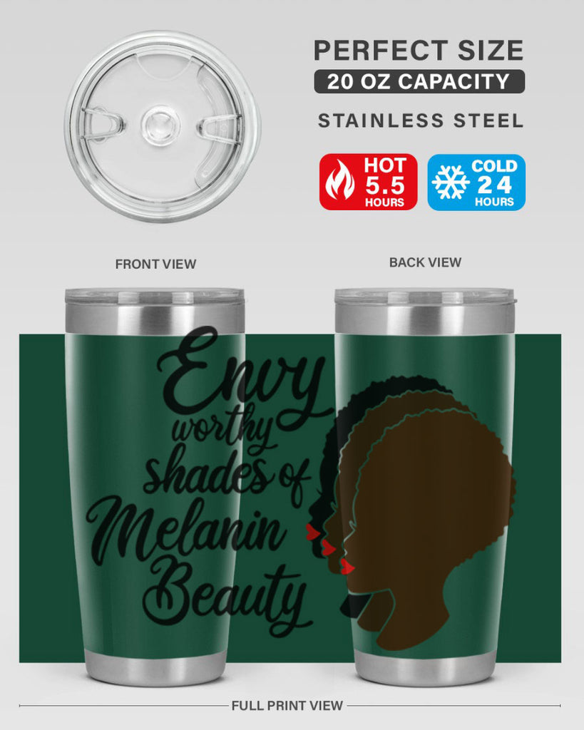 envy worth shades of melanin Style 39#- women-girls- Tumbler