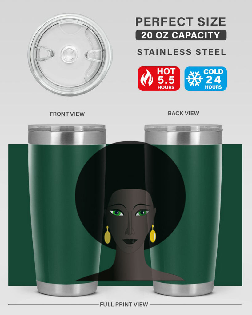 machovka black woman with green eyes 27#- women-girls- Tumbler