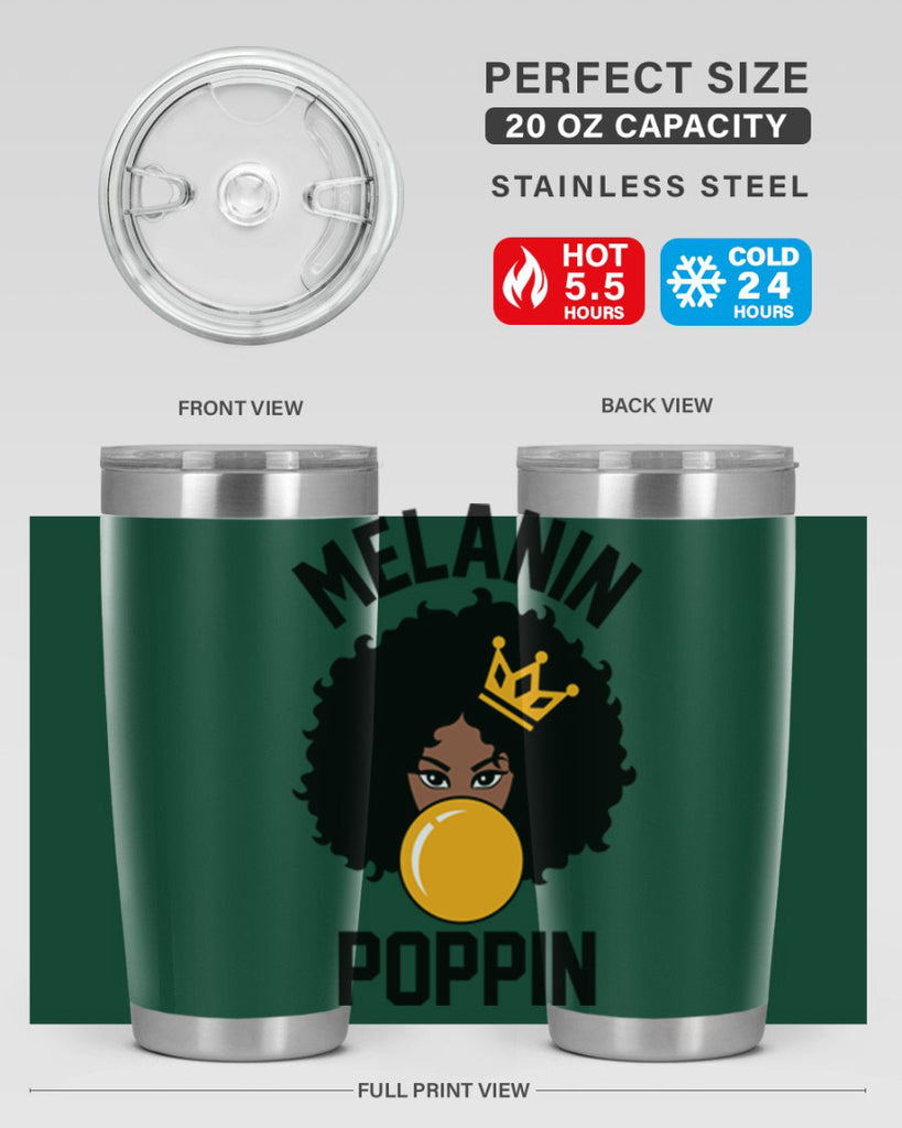 melanin poppin afro girl 25#- women-girls- Tumbler