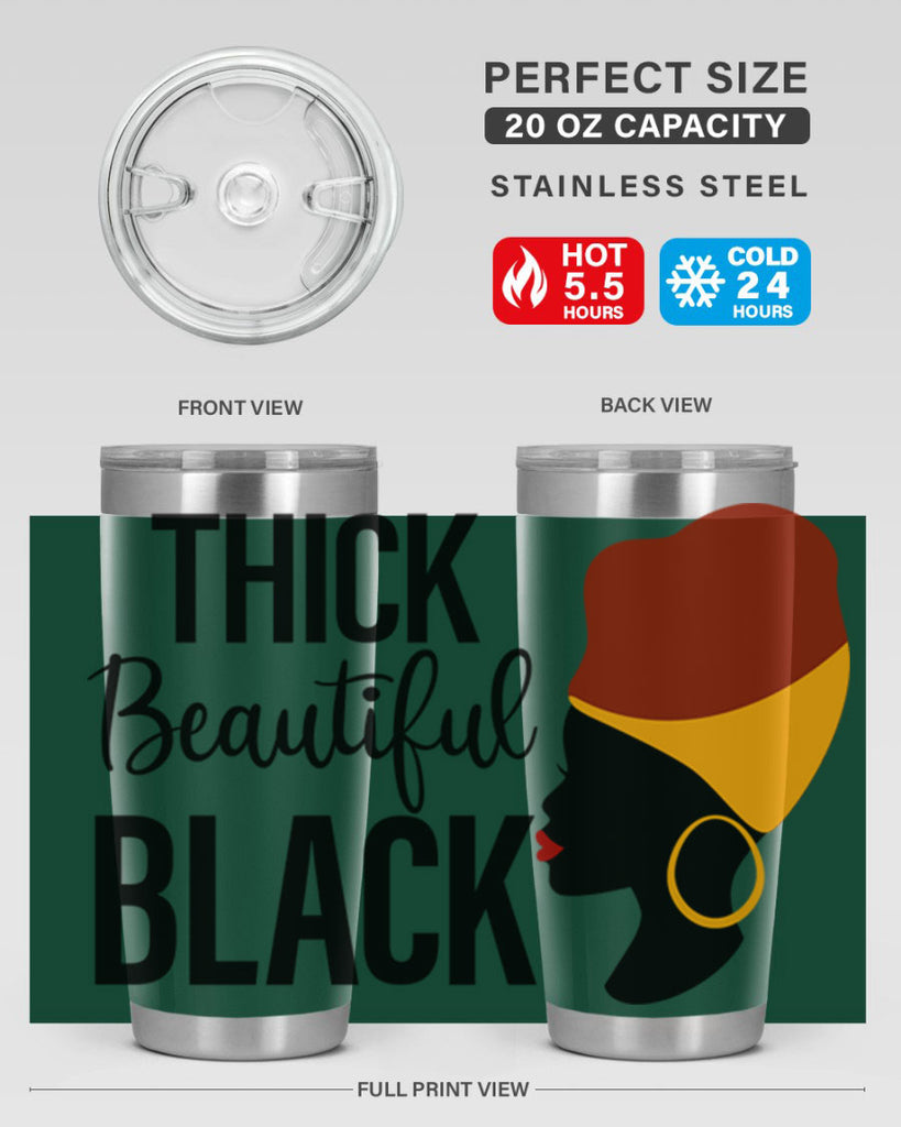 thick beautiful black Style 4#- women-girls- Tumbler