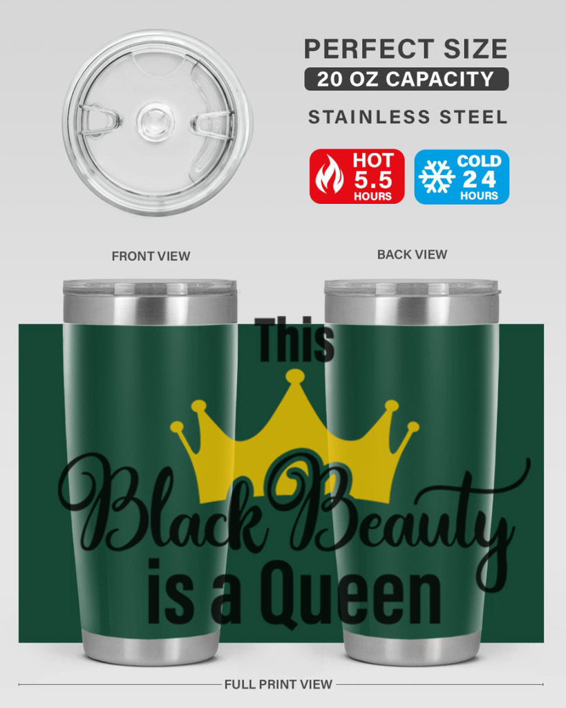 this black beauty is a queen Style 3#- women-girls- Tumbler