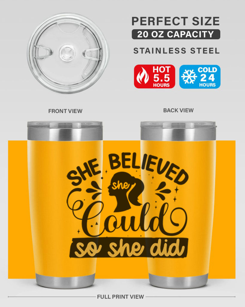 She believed she could she did Style 7#- women-girls- Tumbler