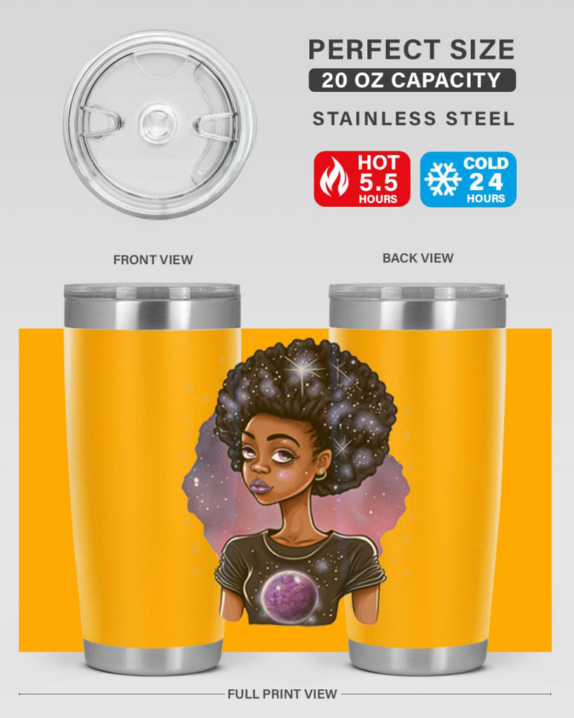 Sparkling Black Girl Design 11#- women-girls- Tumbler