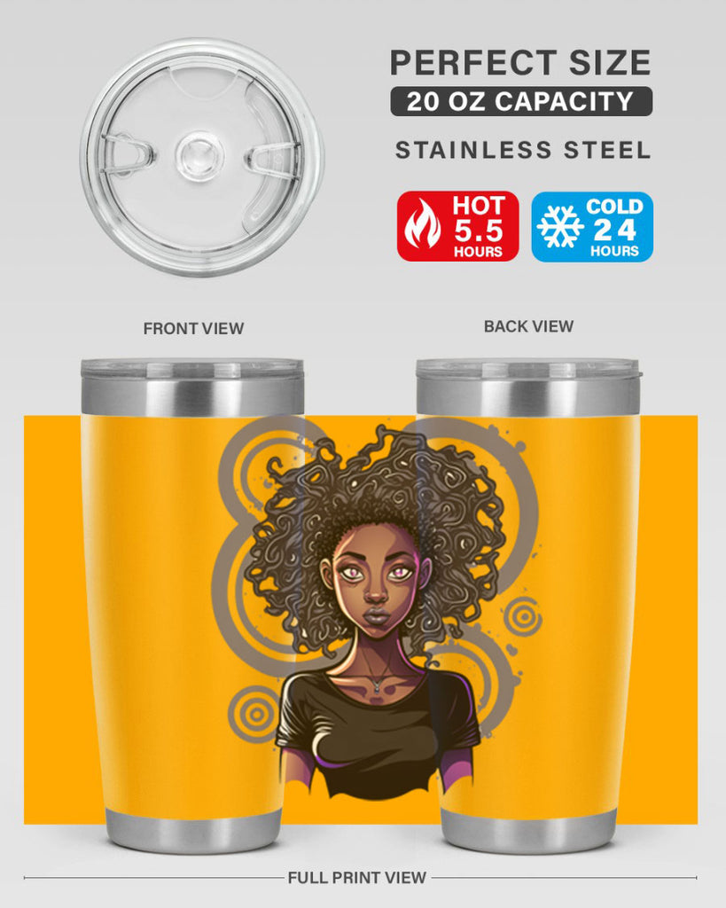 Sparkling Black Girl Design 14#- women-girls- Tumbler