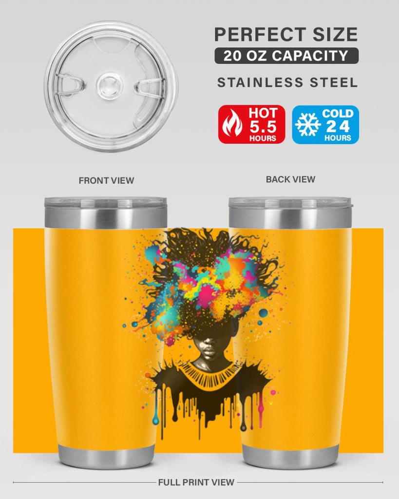 Sparkling Black Girl Design 16#- women-girls- Tumbler