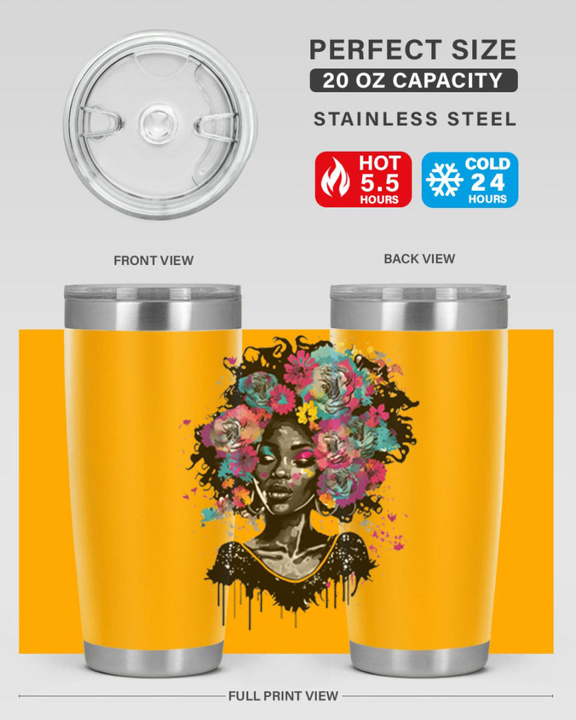 Sparkling Black Girl Design 17#- women-girls- Tumbler