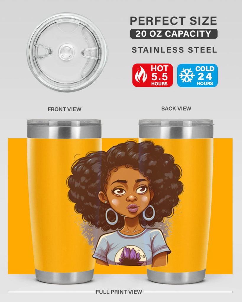 Sparkling Black Girl Design 20#- women-girls- Tumbler