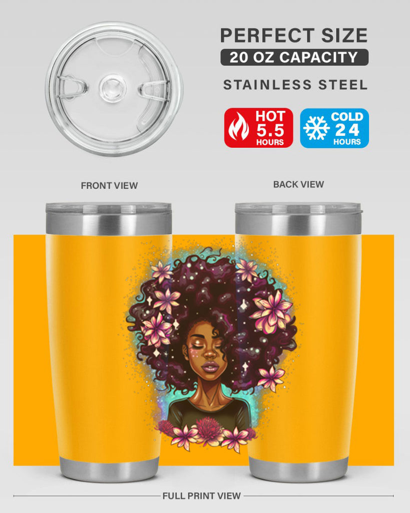 Sparkling Black Girl Design 3#- women-girls- Tumbler
