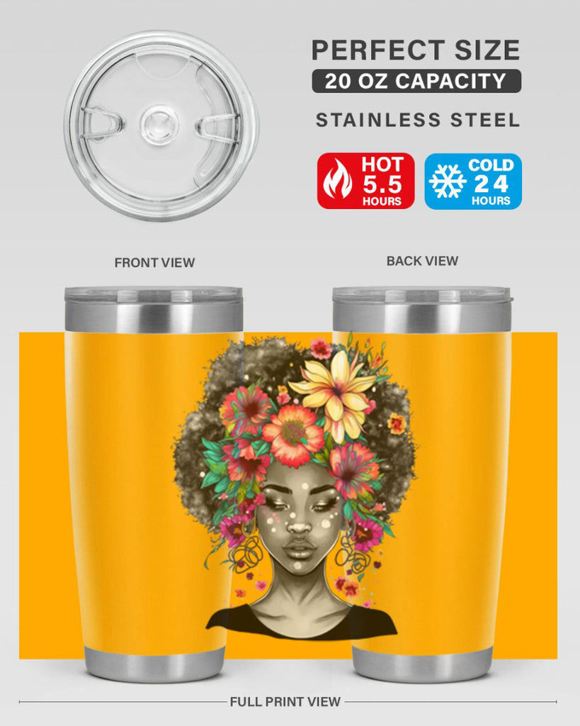 Sparkling Black Girl Design 9#- women-girls- Tumbler
