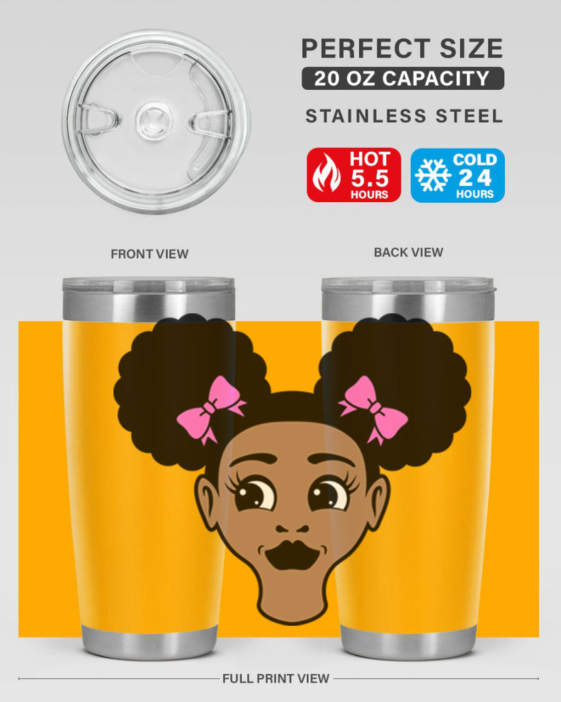 afro puffs girl 76#- women-girls- Tumbler