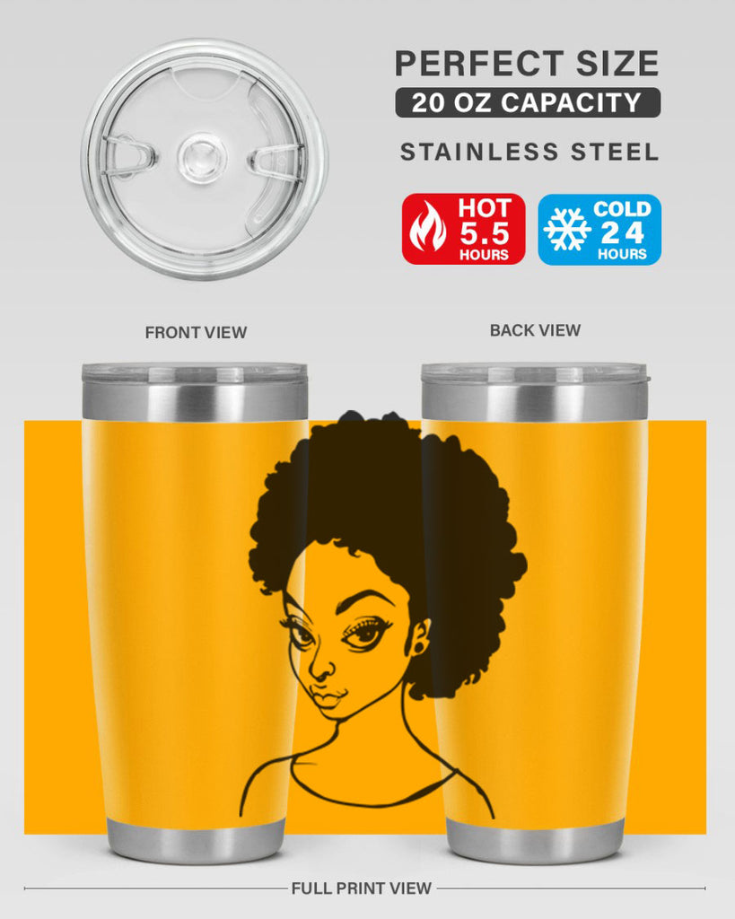 afro woman girl lady 68#- women-girls- Tumbler