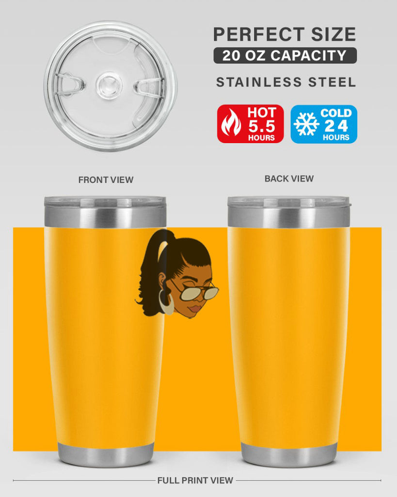 black afro 42#- women-girls- Tumbler