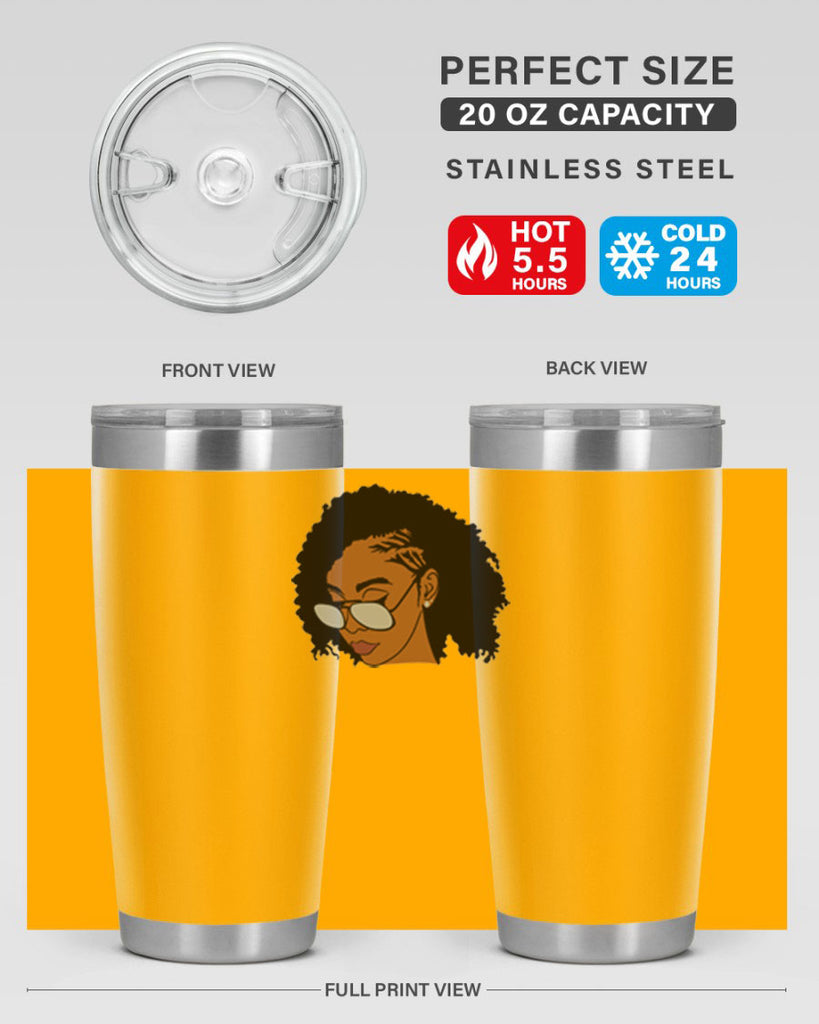 black afro 47#- women-girls- Tumbler