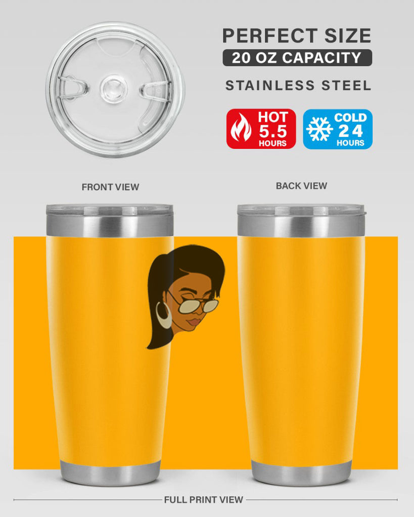 black afro 48#- women-girls- Tumbler