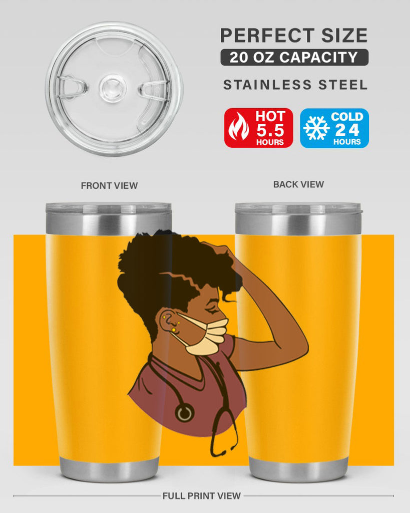 black nurse 1#- women-girls- Tumbler