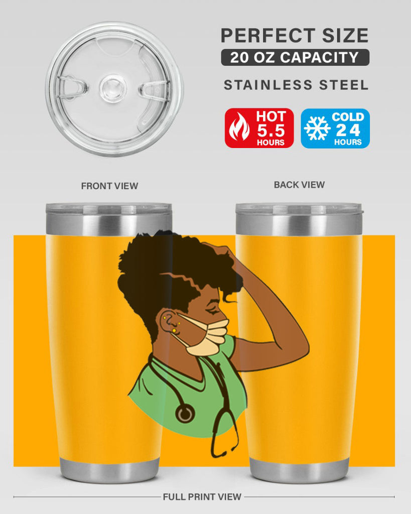 black nurse 2#- women-girls- Tumbler