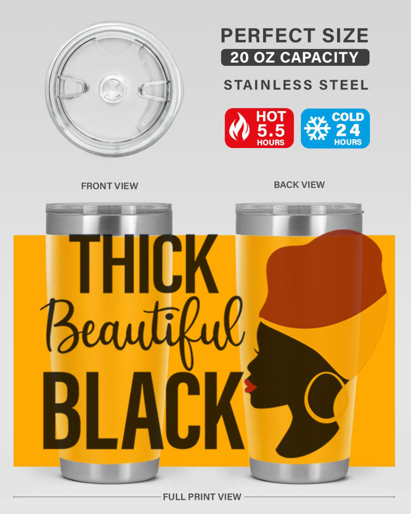 thick beautiful black Style 4#- women-girls- Tumbler