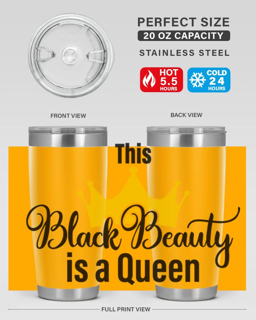 this black beauty is a queen Style 3#- women-girls- Tumbler