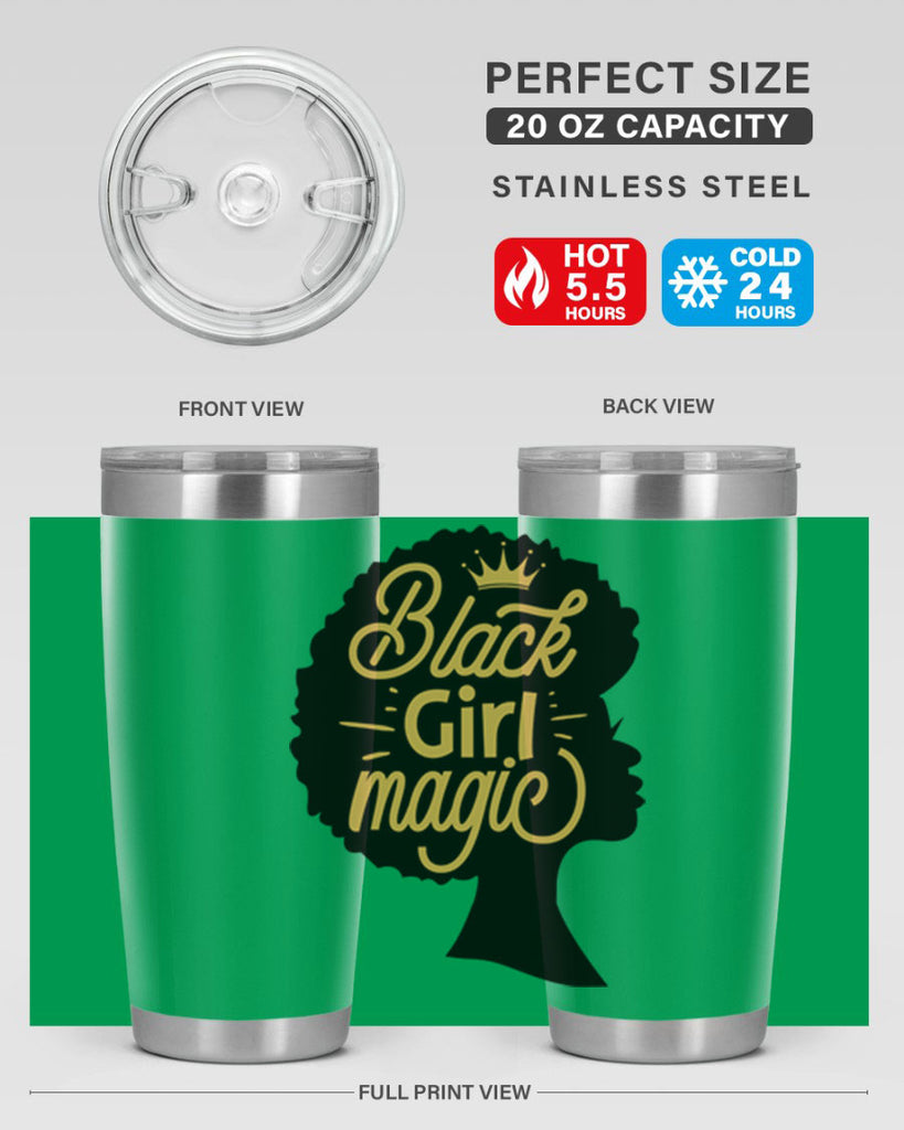 Black Girl magic copy Style 60#- women-girls- Tumbler