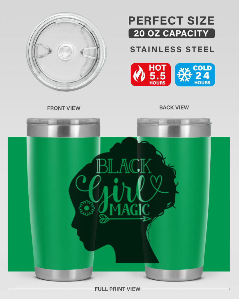 Black girl magic Style 59#- women-girls- Tumbler