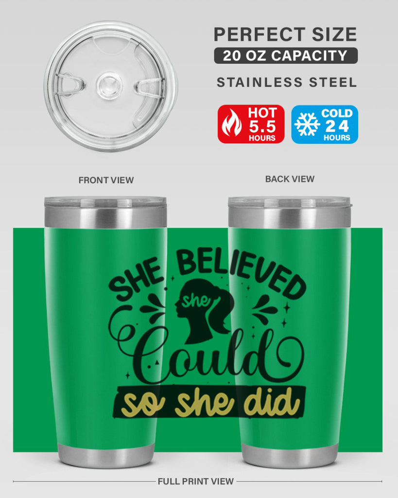 She believed she could she did Style 7#- women-girls- Tumbler