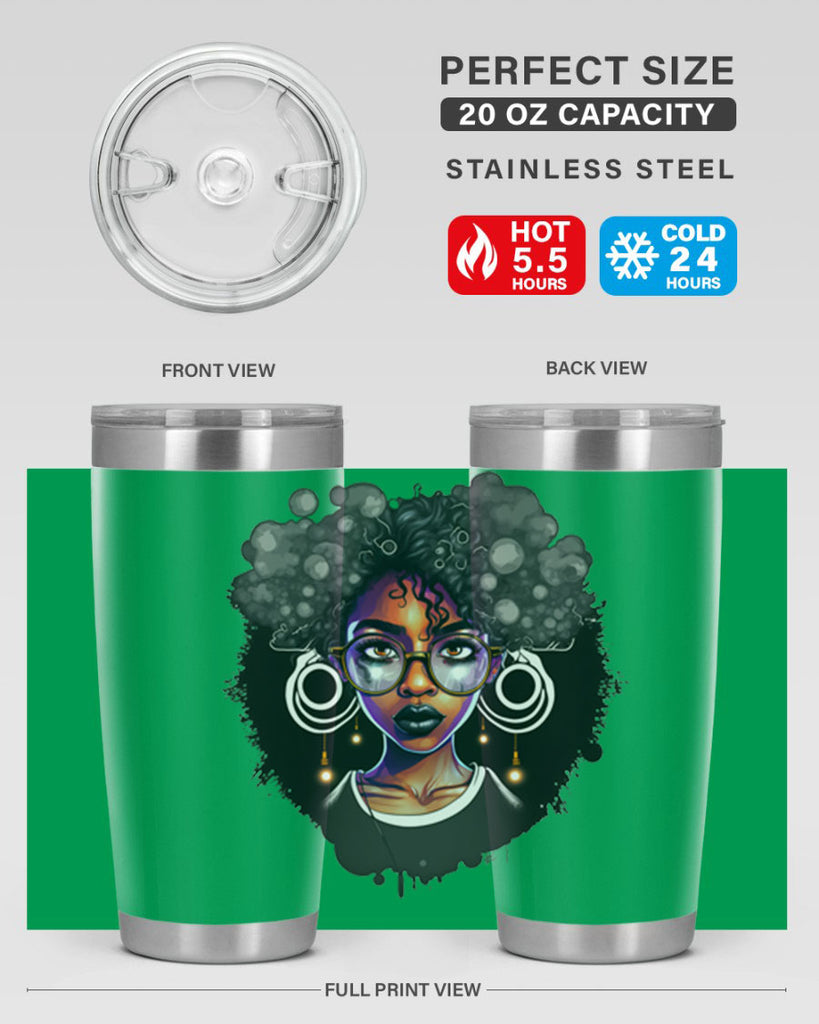 Sparkling Black Girl Design 10#- women-girls- Tumbler