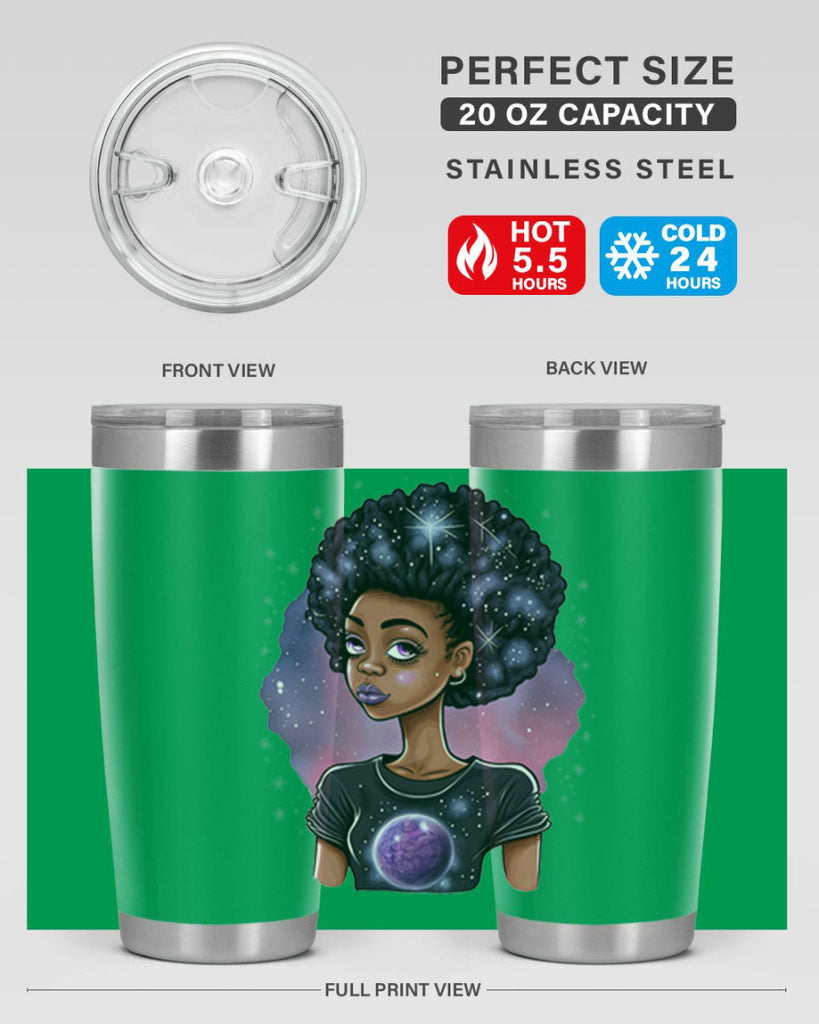 Sparkling Black Girl Design 11#- women-girls- Tumbler