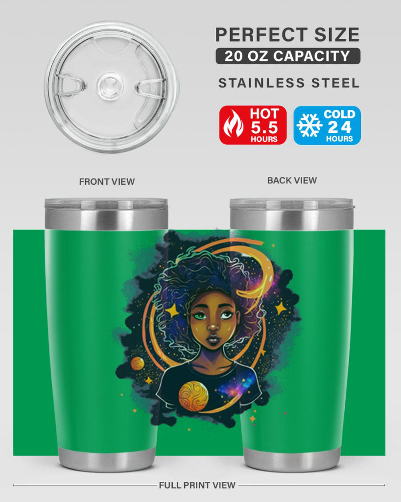 Sparkling Black Girl Design 19#- women-girls- Tumbler