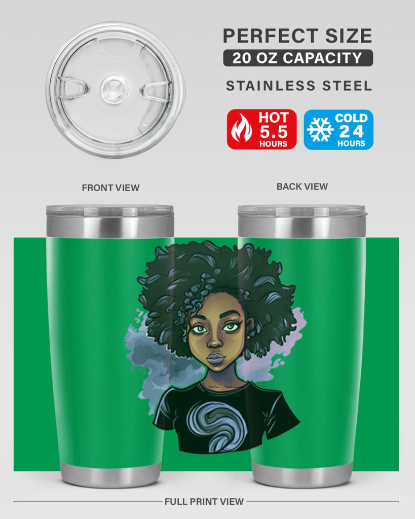Sparkling Black Girl Design 1#- women-girls- Tumbler