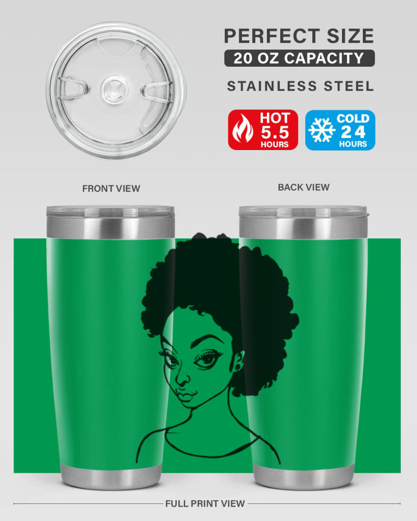 afro woman girl lady 68#- women-girls- Tumbler