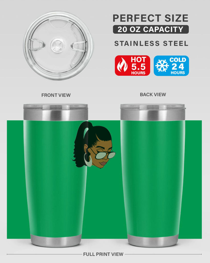 black afro 42#- women-girls- Tumbler