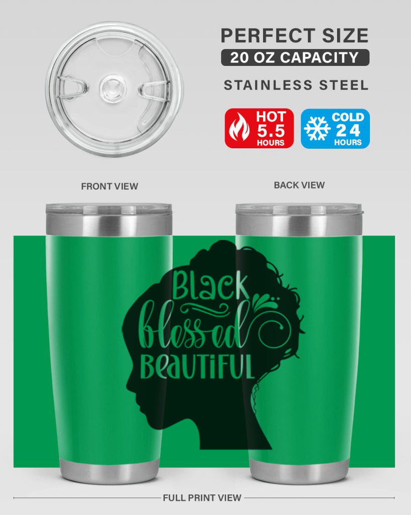 black blessed beautiful Style 62#- women-girls- Tumbler