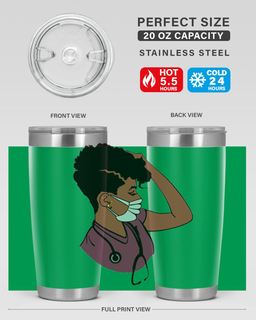 black nurse 1#- women-girls- Tumbler