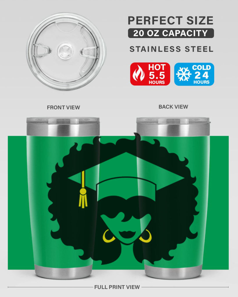 grad black woman 33#- women-girls- Tumbler