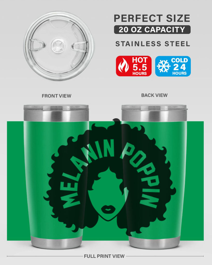 melanin poppin 26#- women-girls- Tumbler