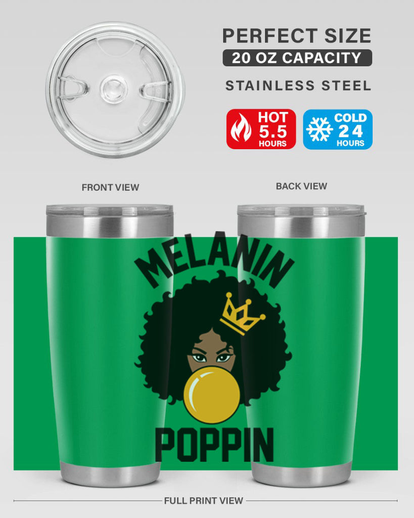 melanin poppin afro girl 25#- women-girls- Tumbler