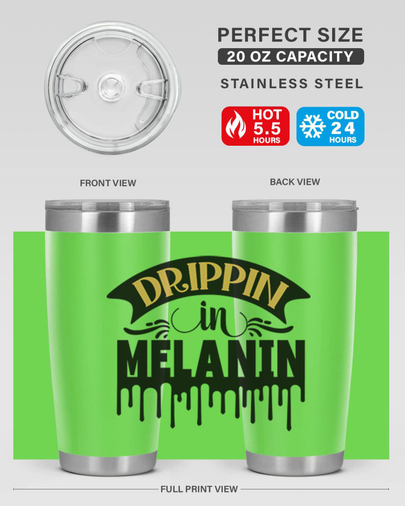 Drippin in melanin Style 41#- women-girls- Tumbler