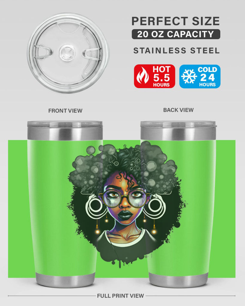 Sparkling Black Girl Design 10#- women-girls- Tumbler
