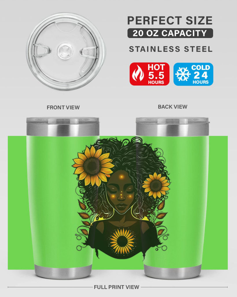Sparkling Black Girl Design 13#- women-girls- Tumbler
