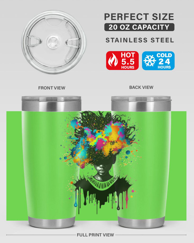 Sparkling Black Girl Design 16#- women-girls- Tumbler