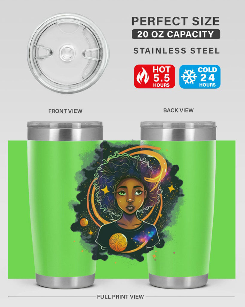 Sparkling Black Girl Design 19#- women-girls- Tumbler
