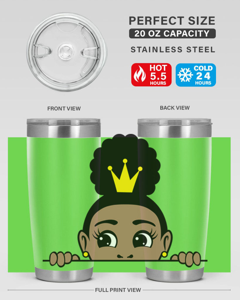 afro puff crown girl 2#- women-girls- Tumbler