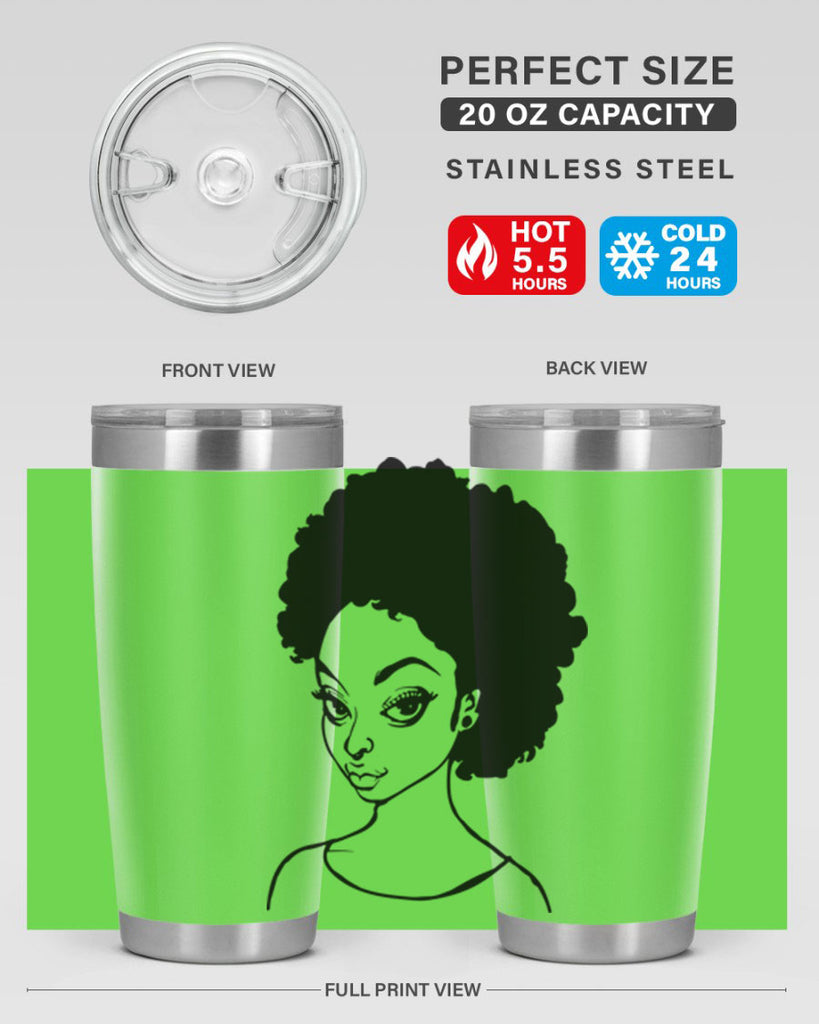 afro woman girl lady 68#- women-girls- Tumbler