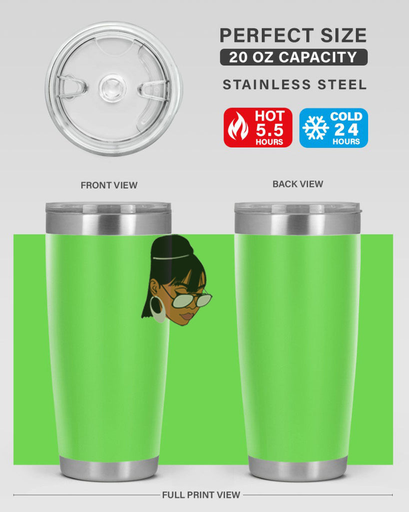 black afro 40#- women-girls- Tumbler