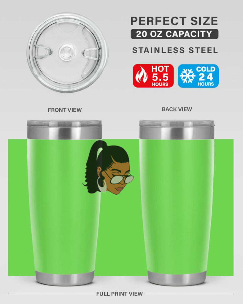 black afro 42#- women-girls- Tumbler