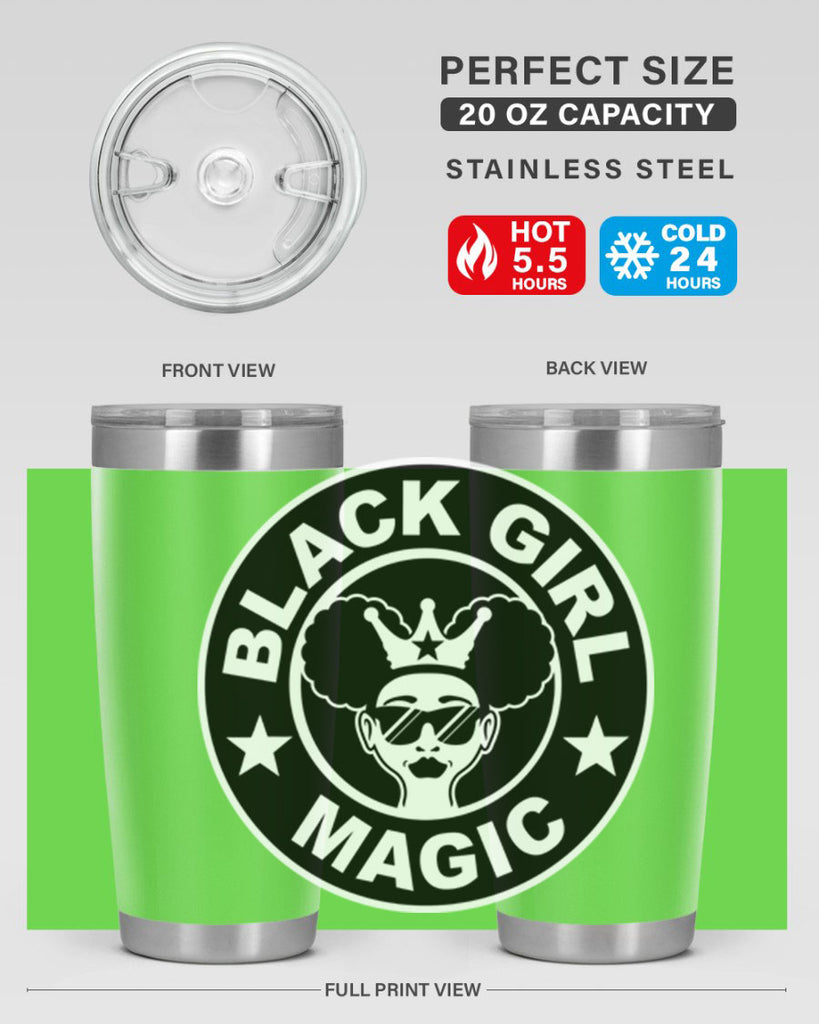 black girl magic coffee 57#- women-girls- Tumbler