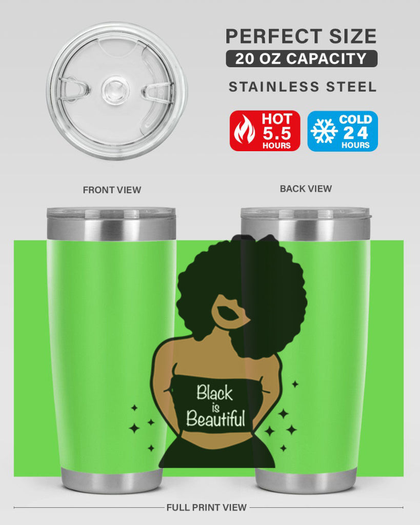 black is beautiful 16#- women-girls- Tumbler